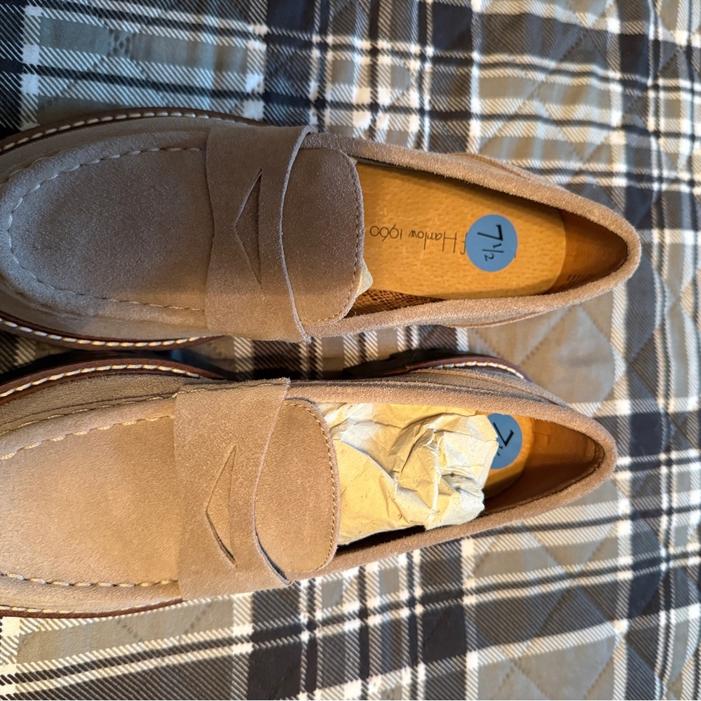 Tan Suede Loafers